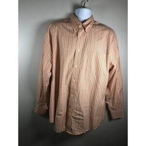 Preswick & Moore Mens Size Large Long Sleeve Multi Color Plaid Button Down